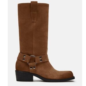 NEW Steve Madden ruskin suede boots in chestnut women’s size 8.5